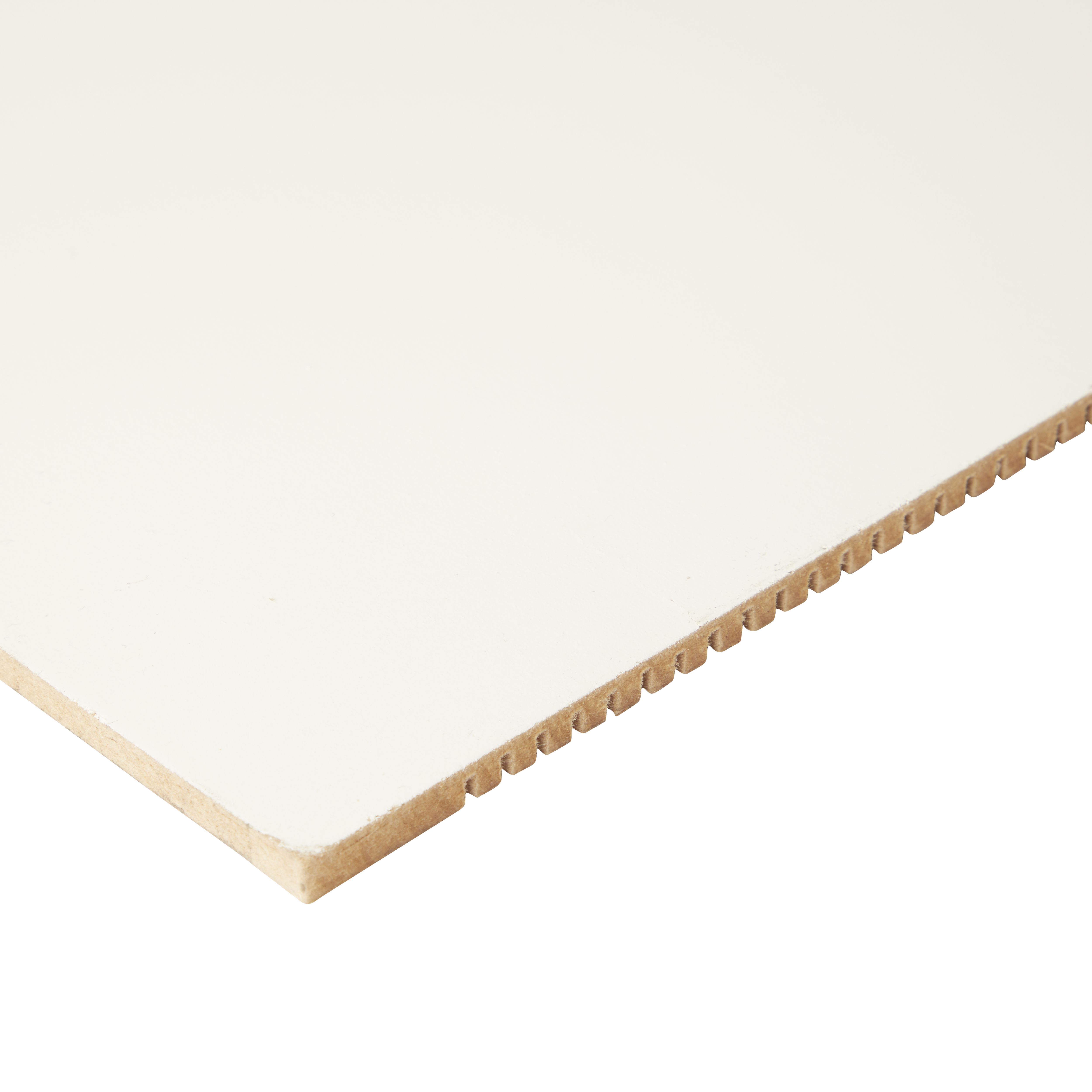 Flexible White MDF Fibreboard (L)1.22m (W)607mm (T)6mm