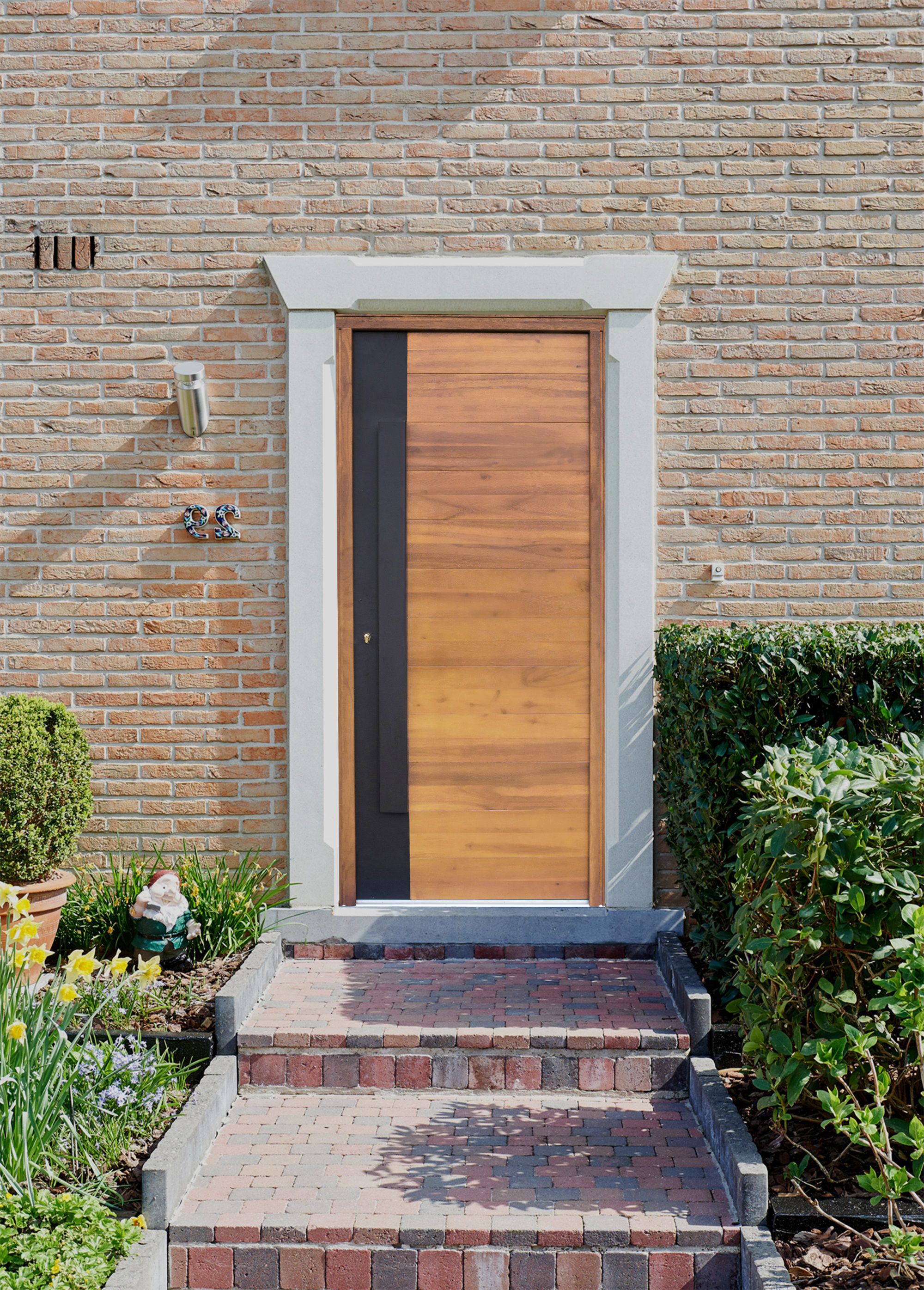 Flocked External Front door, (H)2180mm (W)976mm