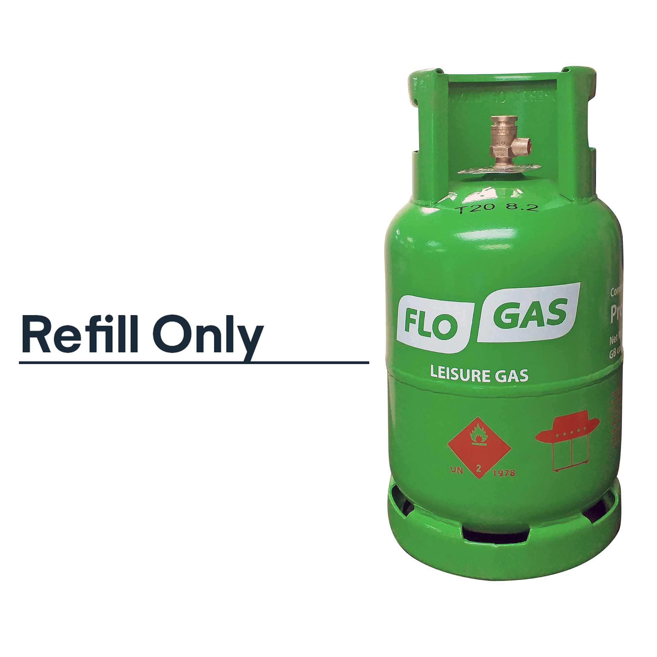 Flogas Leisure Propane 6kg Gas cylinder refill