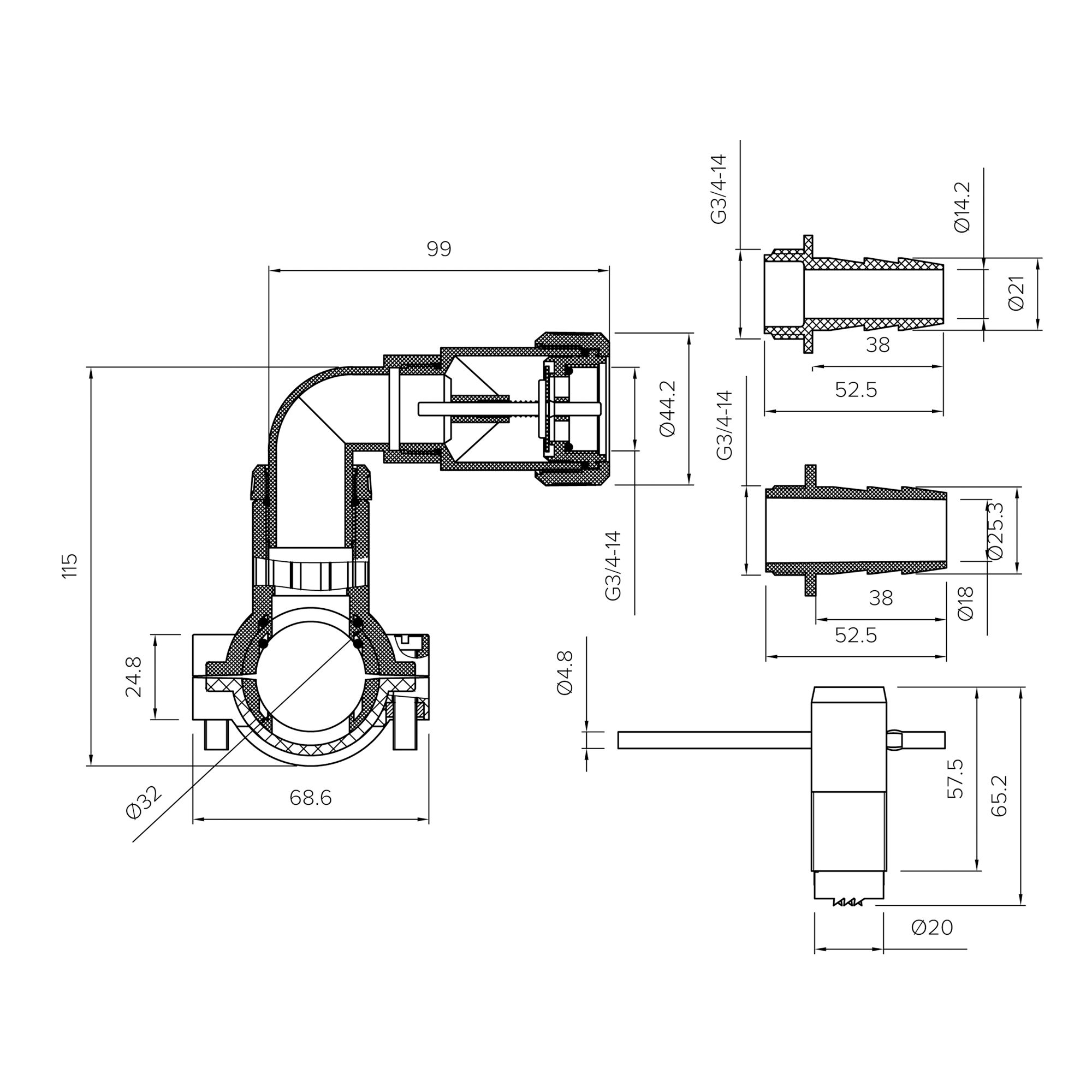 Flomasta 11 piece Drain out kit