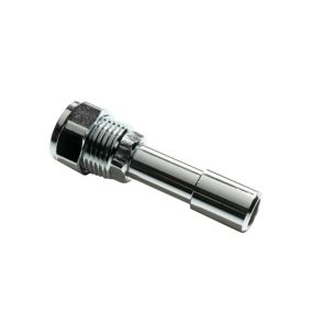 Flomasta 15mm Compression Chrome-plated TRV extension piece, (L)73.5mm