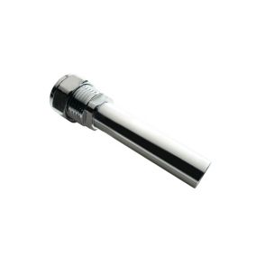 Flomasta 15mm Compression Chrome-plated TRV extension piece, (L)81mm