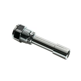 Flomasta 15mm Compression Chrome-plated TRV extension piece, (L)93.4mm