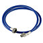 Flomasta Blue British standard pipe parallel (BSPP) female Washing machine Hose, (L)2.5m (Dia)¾"