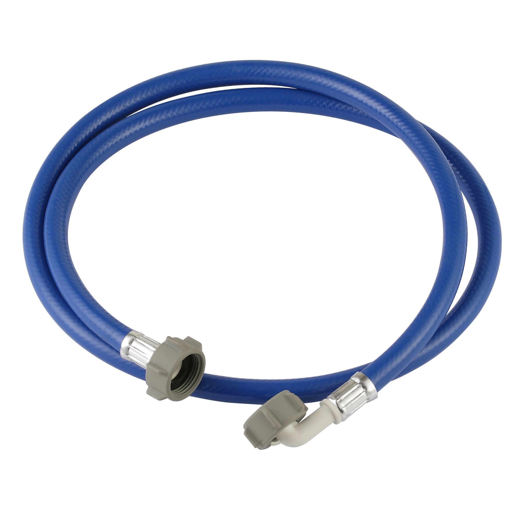 Flomasta Blue British standard pipe parallel (BSPP) female Washing machine Hose, (L)2.5m (Dia)¾"