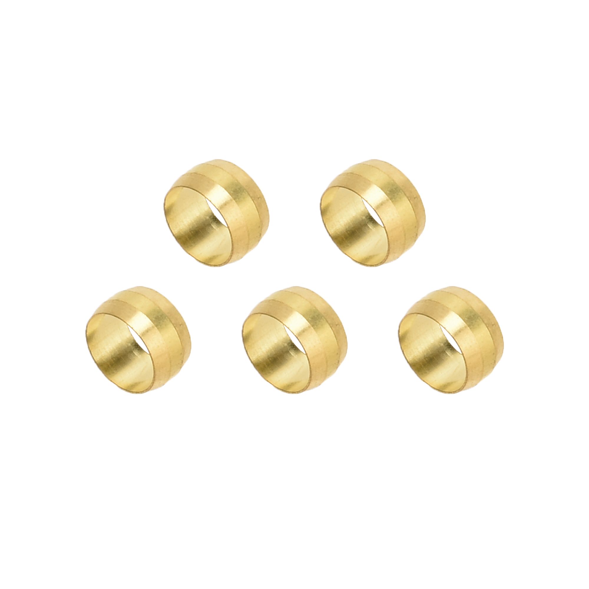 Flomasta Brass Compression Olive (Dia)15mm, Pack of 5