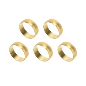 Flomasta Brass Compression Olive (Dia)22mm, Pack of 5