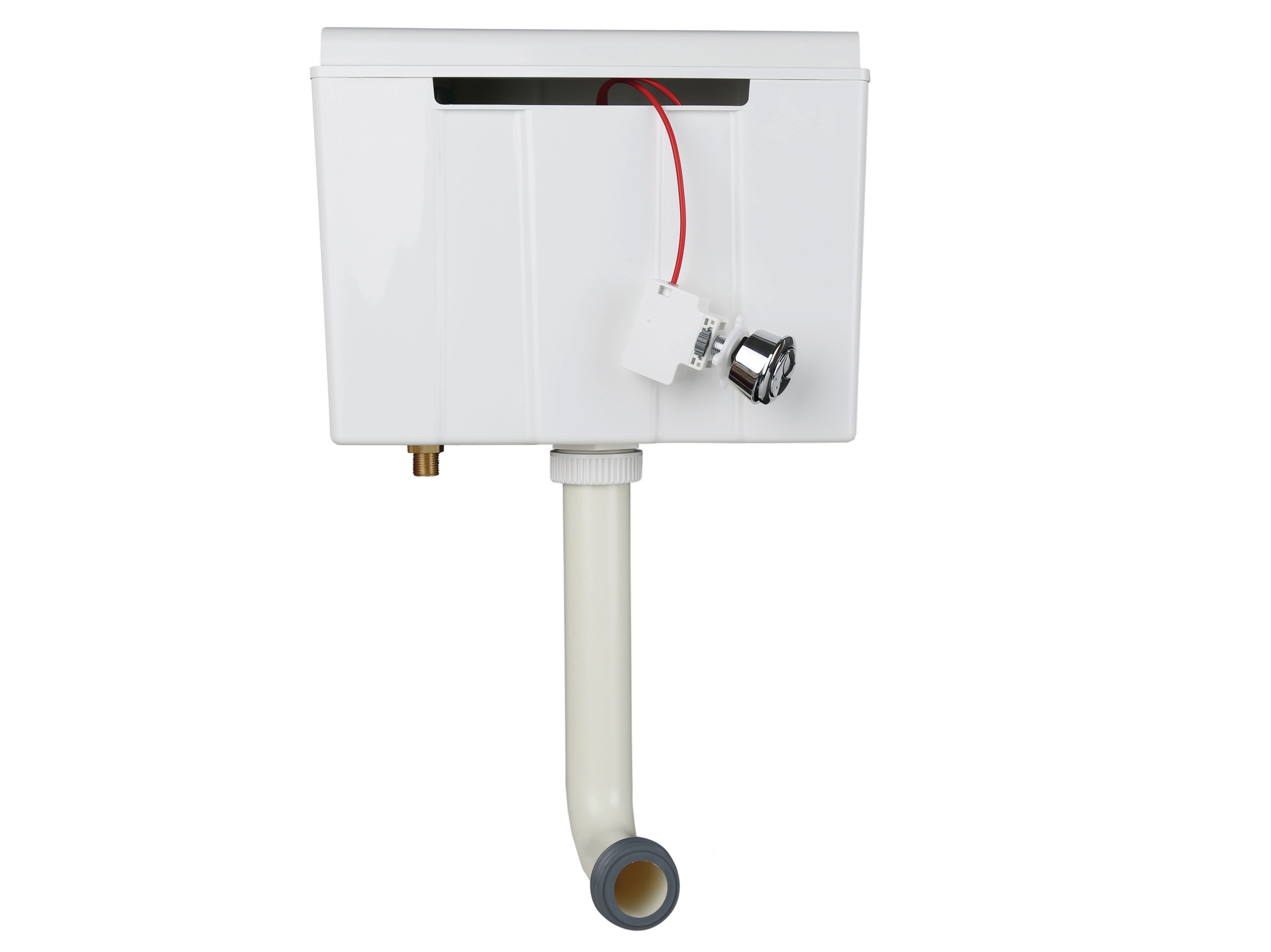 Flomasta Concealed Cistern White Concealed Bottom inlet Water-saving Cistern (H)30cm (W)14.3cm (D)14.3cm