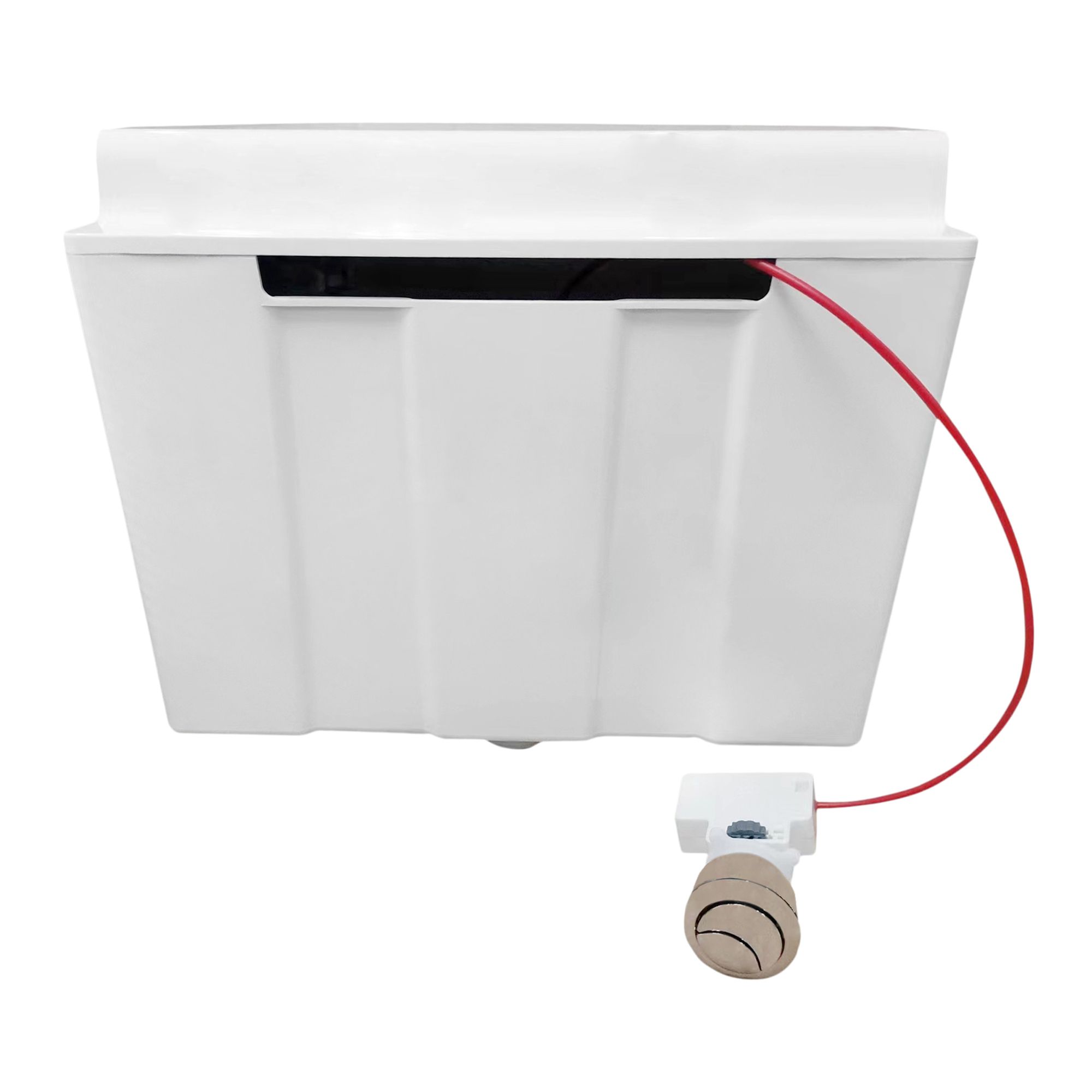 Flomasta Concealed Cistern White Concealed Bottom inlet Water-saving Cistern (H)30cm (W)14.3cm (D)14.3cm