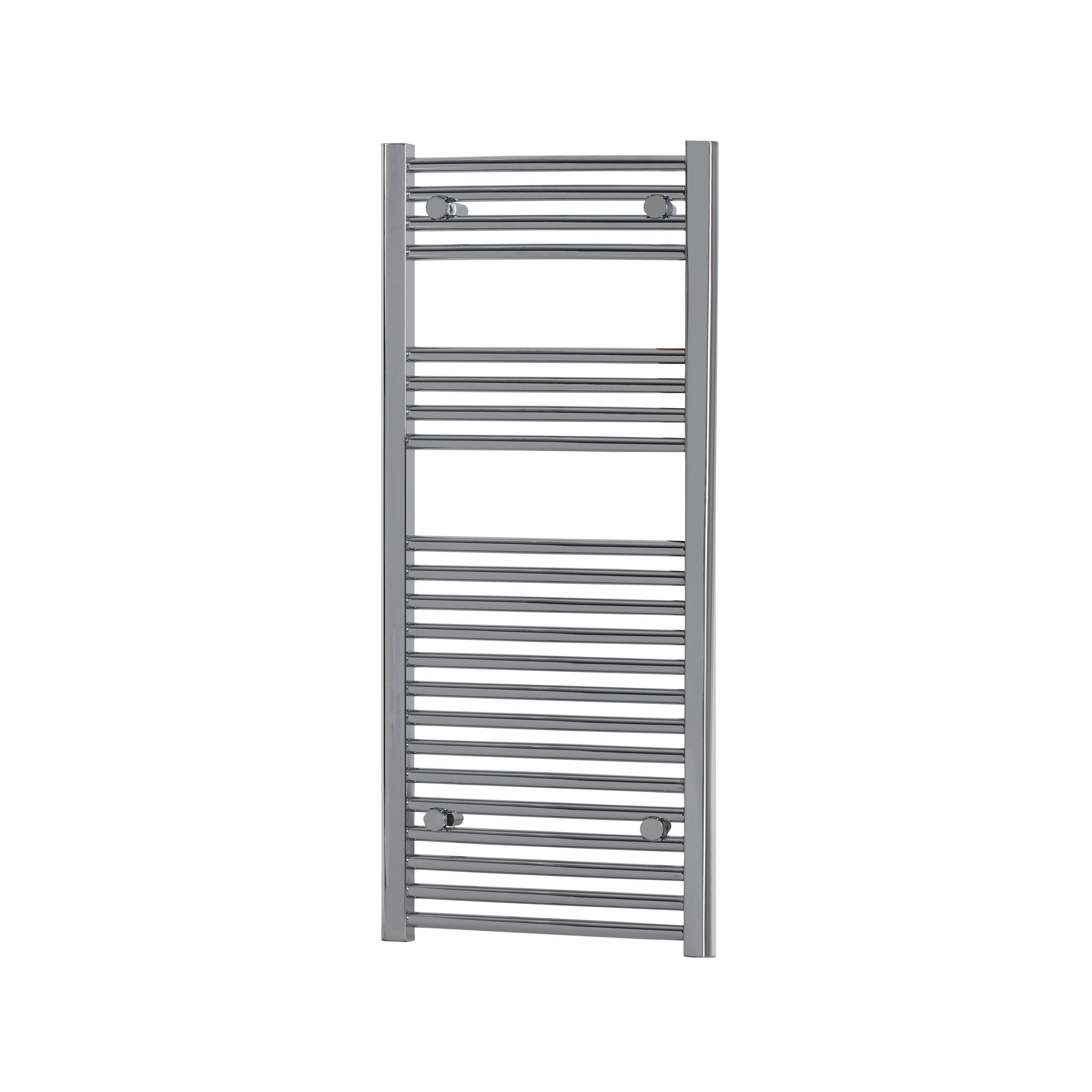 Flomasta Curved Vertical Towel radiator (W)450mm (H)1100mm