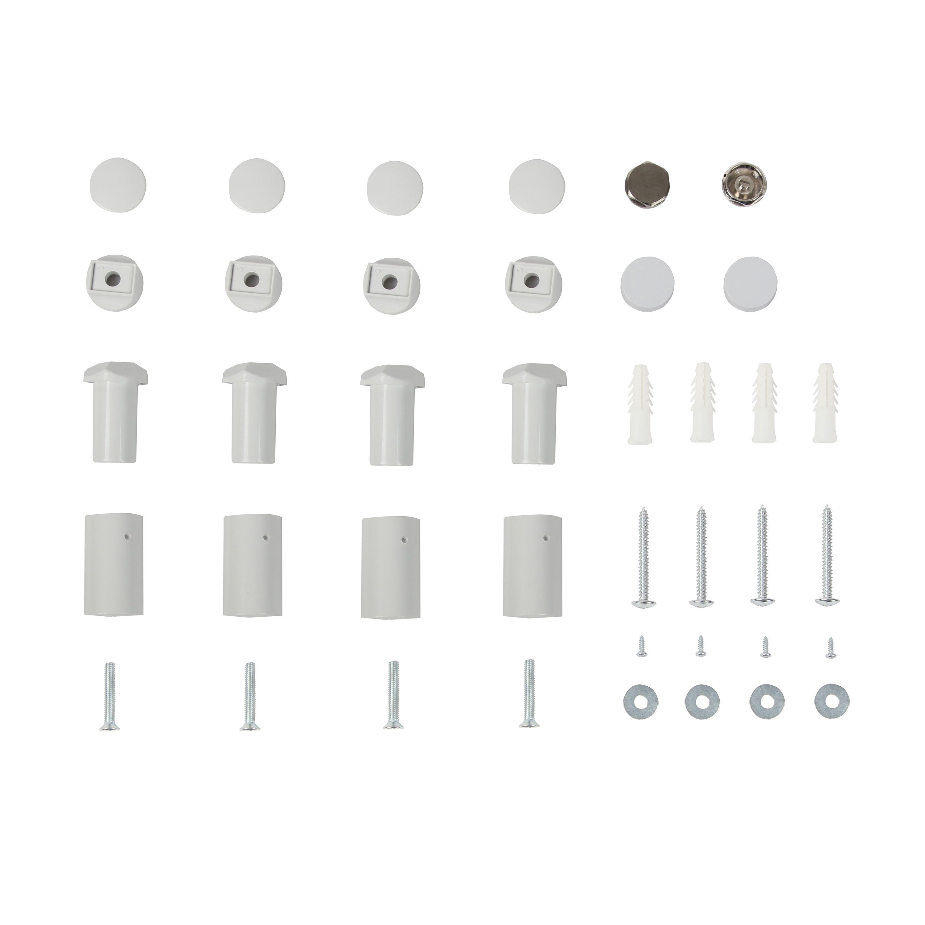 Flomasta Curved White 1555BTU Vertical Towel radiator (W)450mm x (H)1100mm
