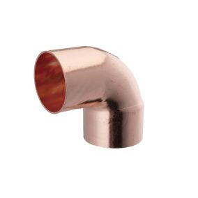 Flomasta End feed 90° Equal Street Pipe elbow 22mm, Pack of 2