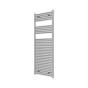 Flomasta Flat Vertical Towel radiator (W)600mm (H)1600mm