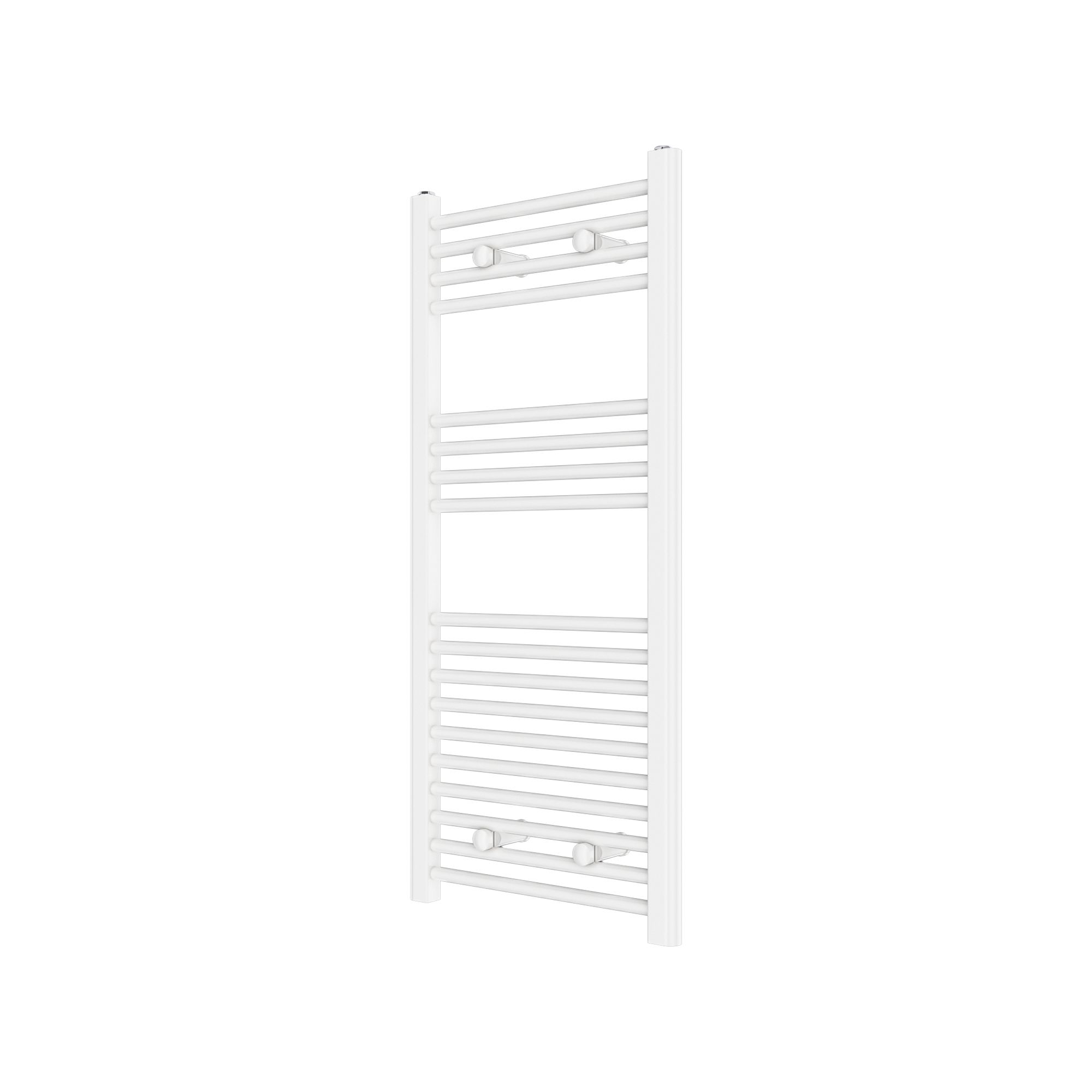 Flomasta Flat Vertical Towel radiator, White (W)450mm (H)1000mm