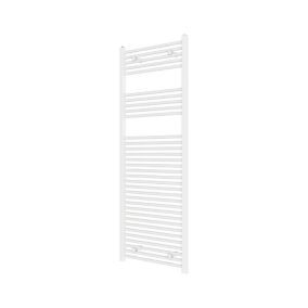 Flomasta Flat Vertical Towel radiator, White (W)600mm (H)1600mm