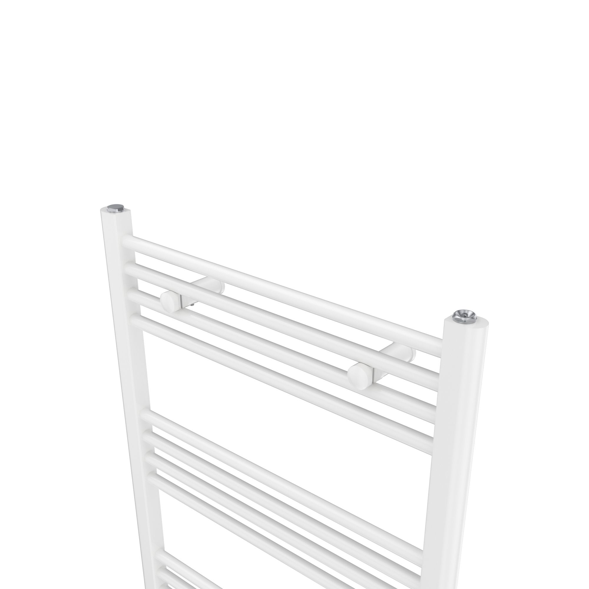 Flomasta Flat White 1760BTU Vertical Towel radiator (W)600mm x (H)1000mm