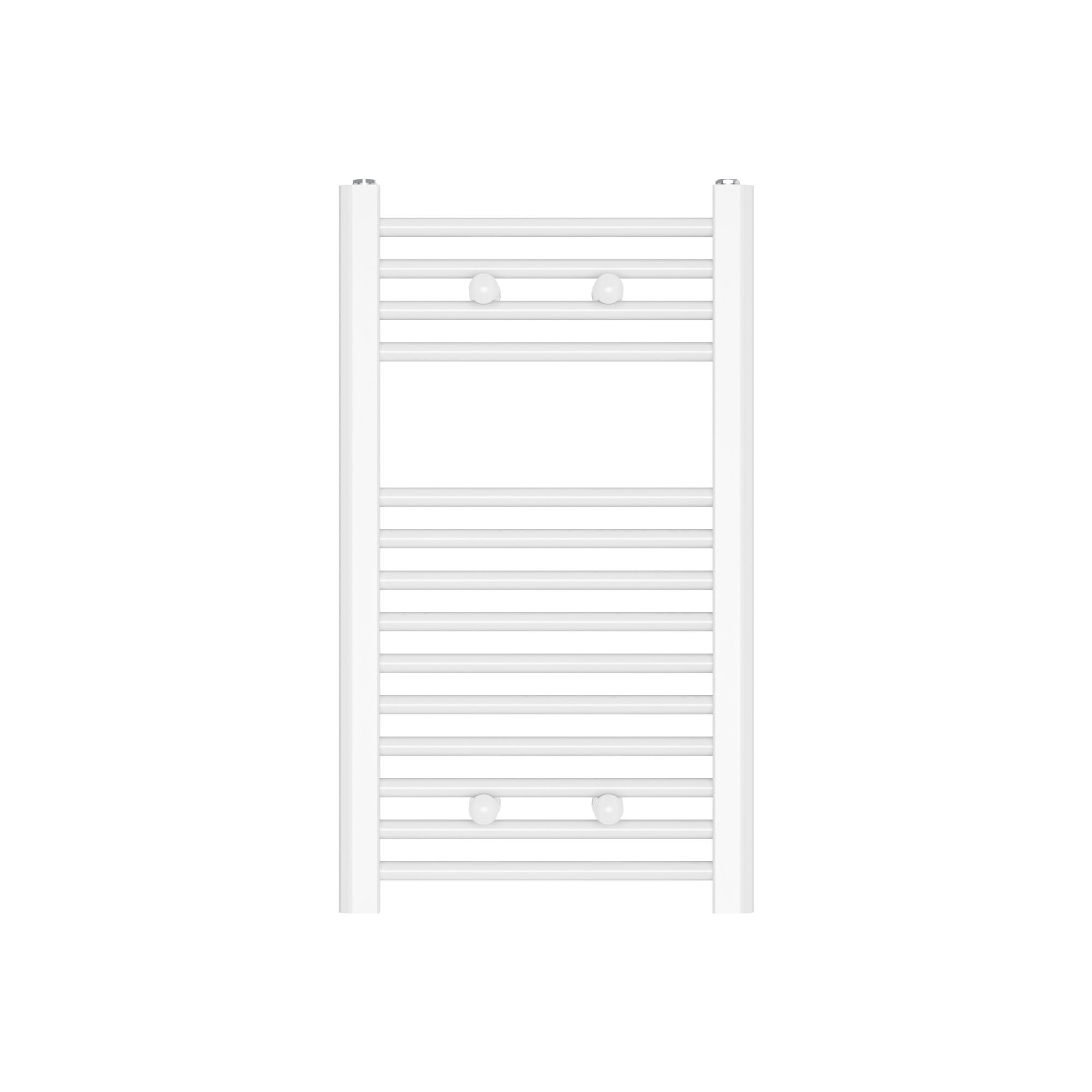 Flomasta Flat, White Vertical Towel radiator (W)400mm x (H)700mm
