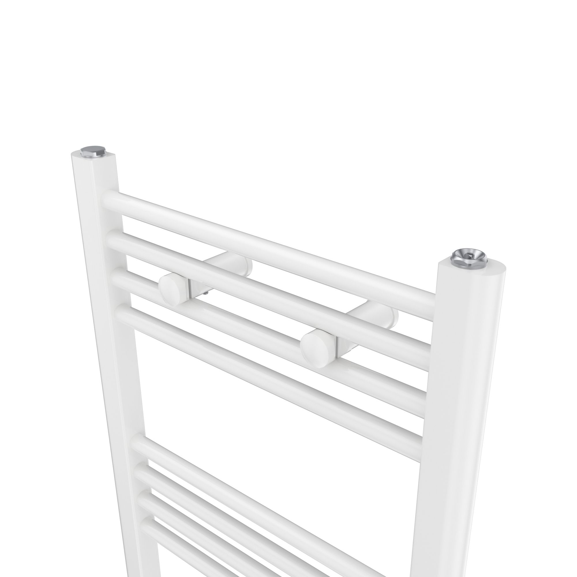 Flomasta Flat, White Vertical Towel radiator (W)450mm x (H)1000mm
