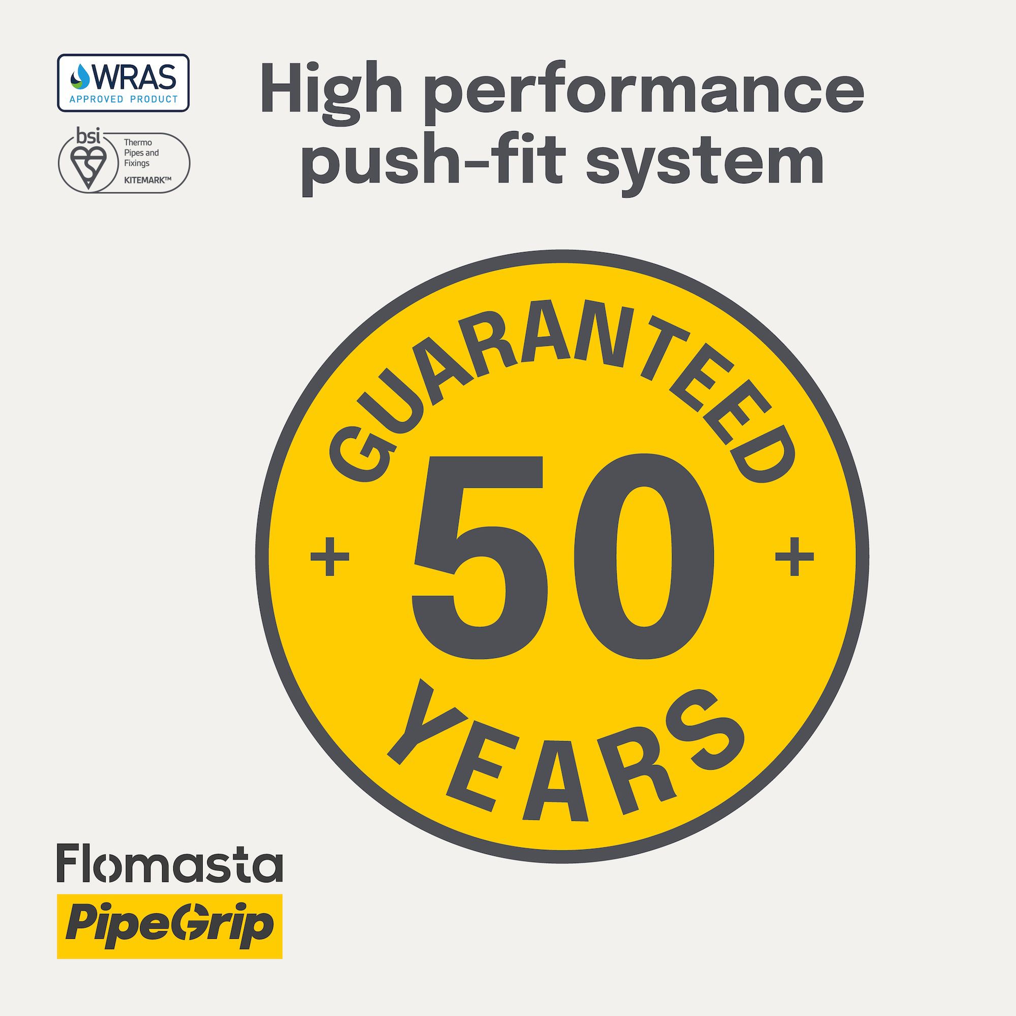 Flomasta Green Plastic Push-fit Pipe insert (Dia)15mm, Pack of 50