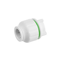 Flomasta PE-X Push-fit Stop end (Dia)15mm, Pack of 10