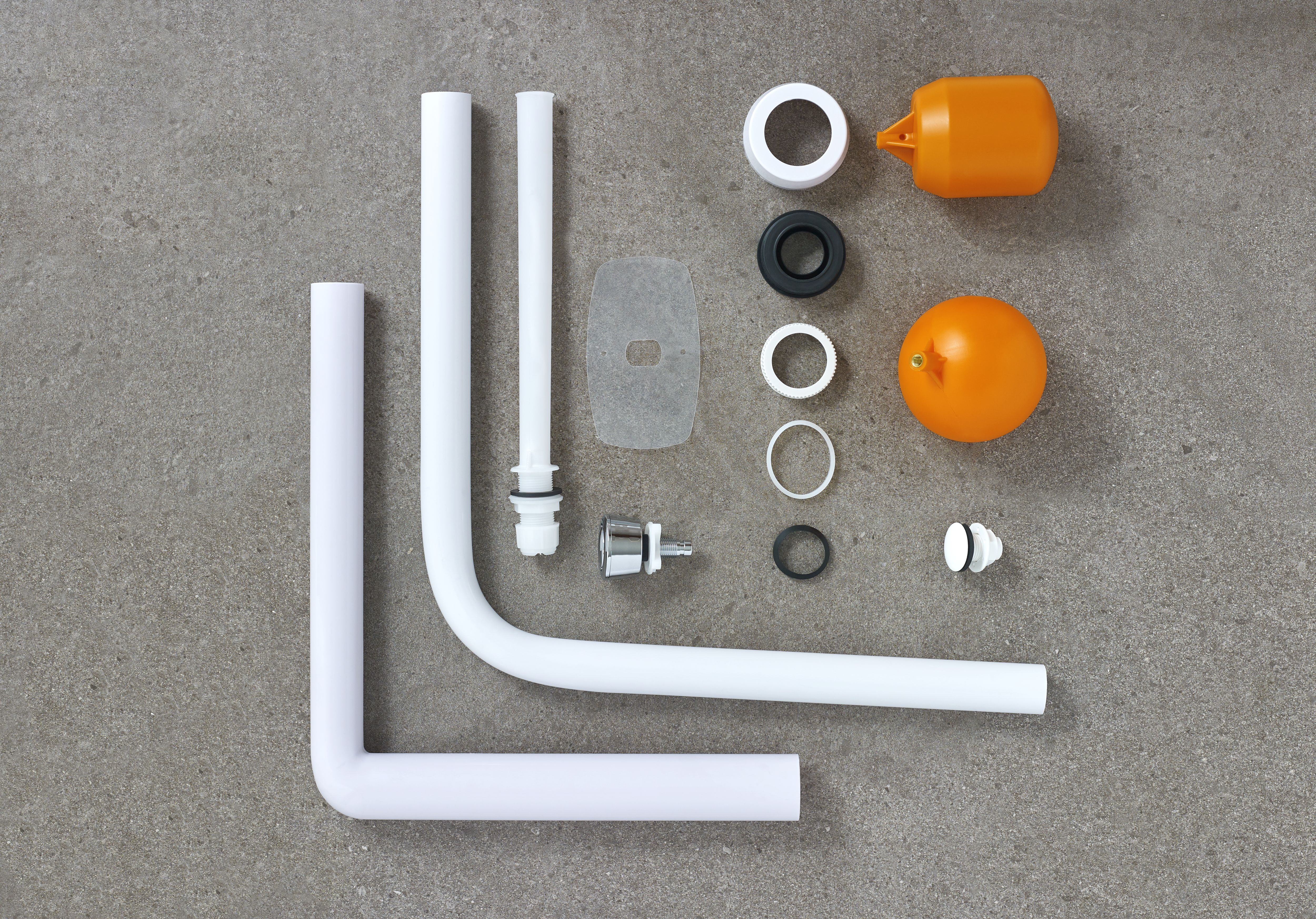 Flomasta White 38mm Flush Pipe 18" x 18"