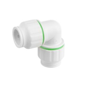 Flomasta Push-fit 90° Pipe elbow (Dia)22mm 146mm, Pack of 5