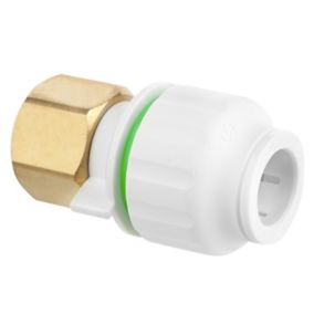 Flomasta Reducing Pipe fitting adaptor (Dia)15mm (Dia)12.7mm, Pack of 2