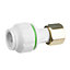 Flomasta Reducing Pipe fitting adaptor (Dia)22mm (Dia)19.05mm x ¾"