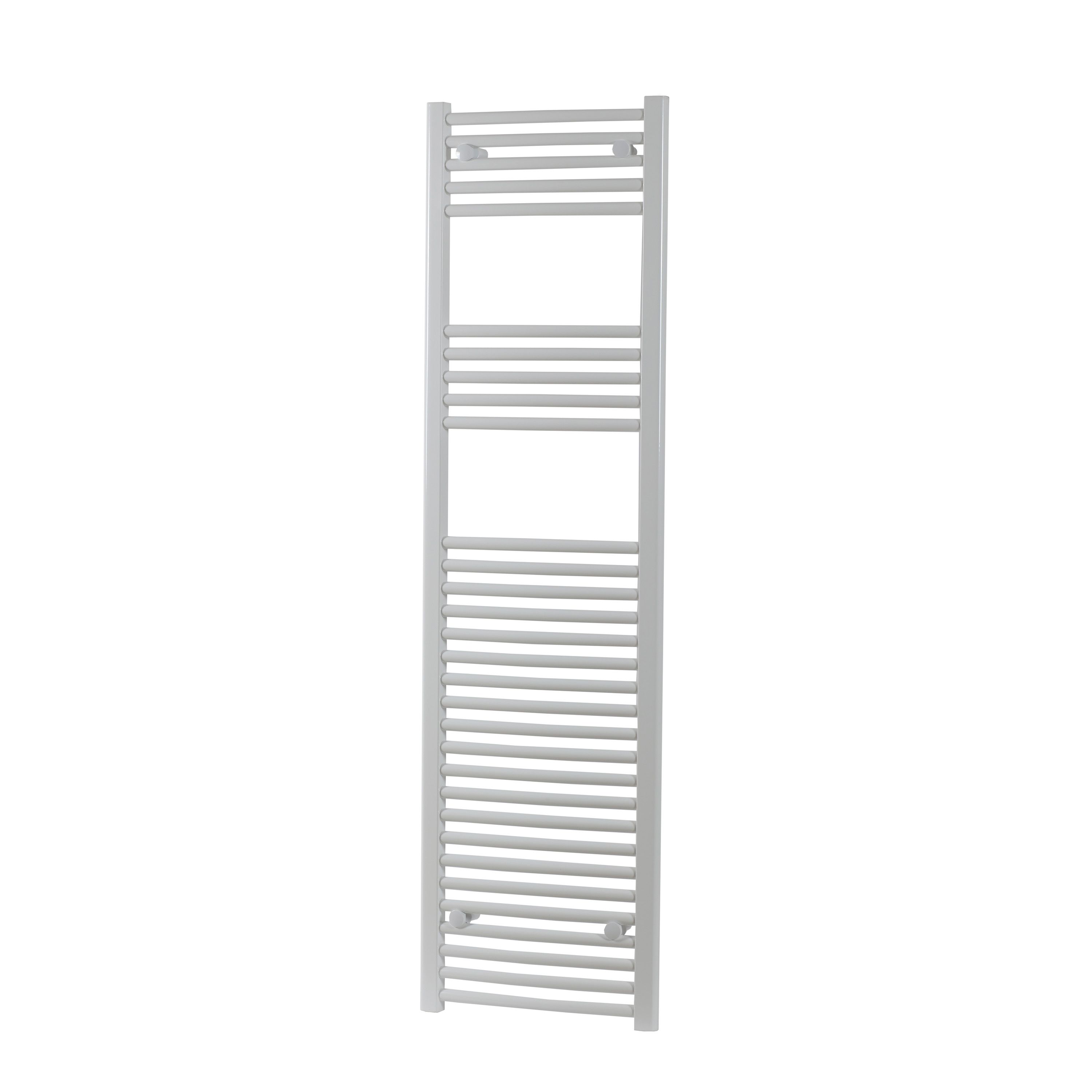 Flomasta Vertical Towel radiator, White (W)450mm (H)1600mm at B&Q