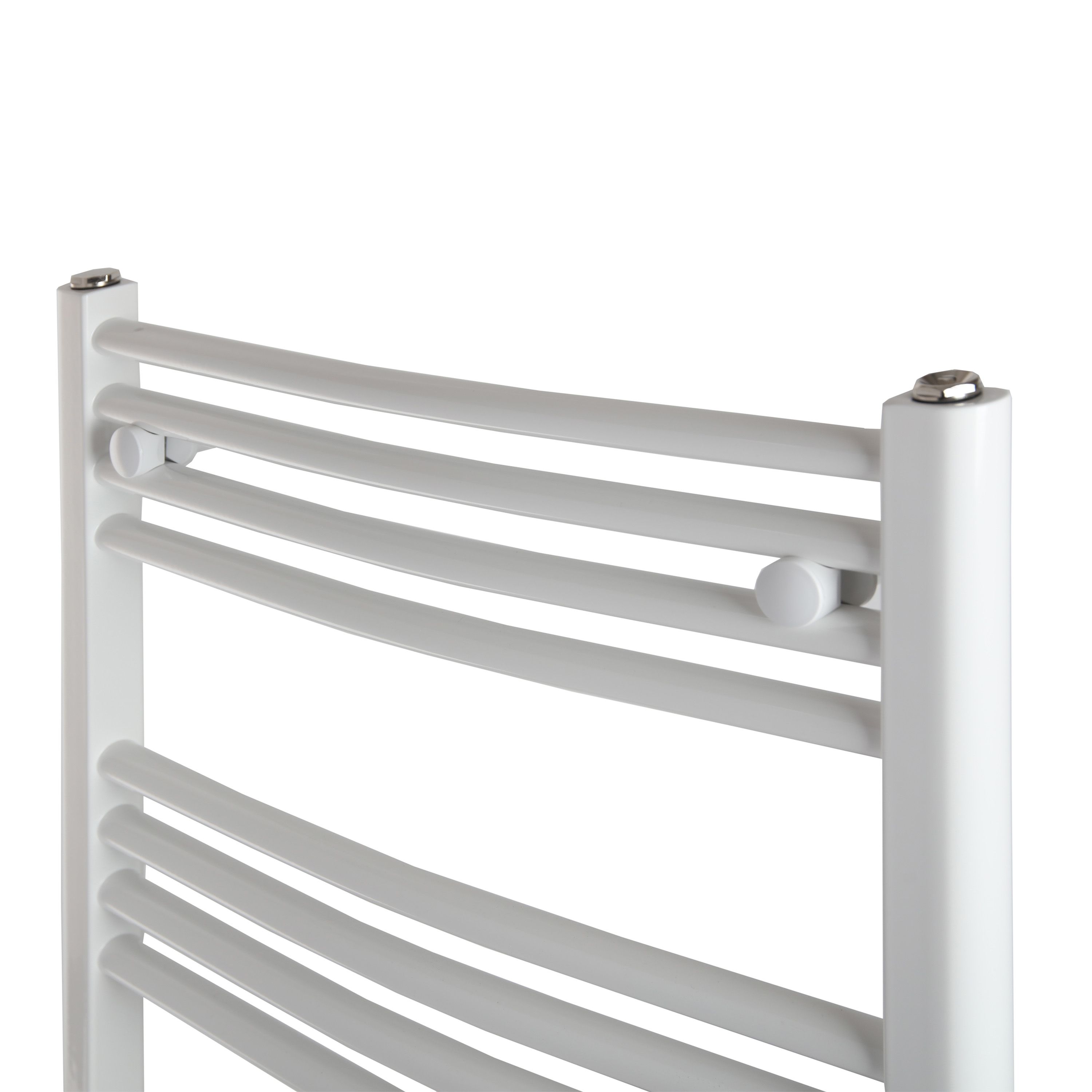 Flomasta White 2026BTU Vertical Towel radiator (W)600mm x (H)1100mm