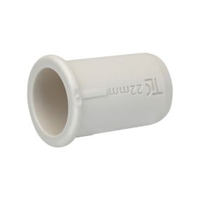 Flomasta White Polysulfone (PSU) Push-fit Pipe insert (Dia)22mm, Pack of 10