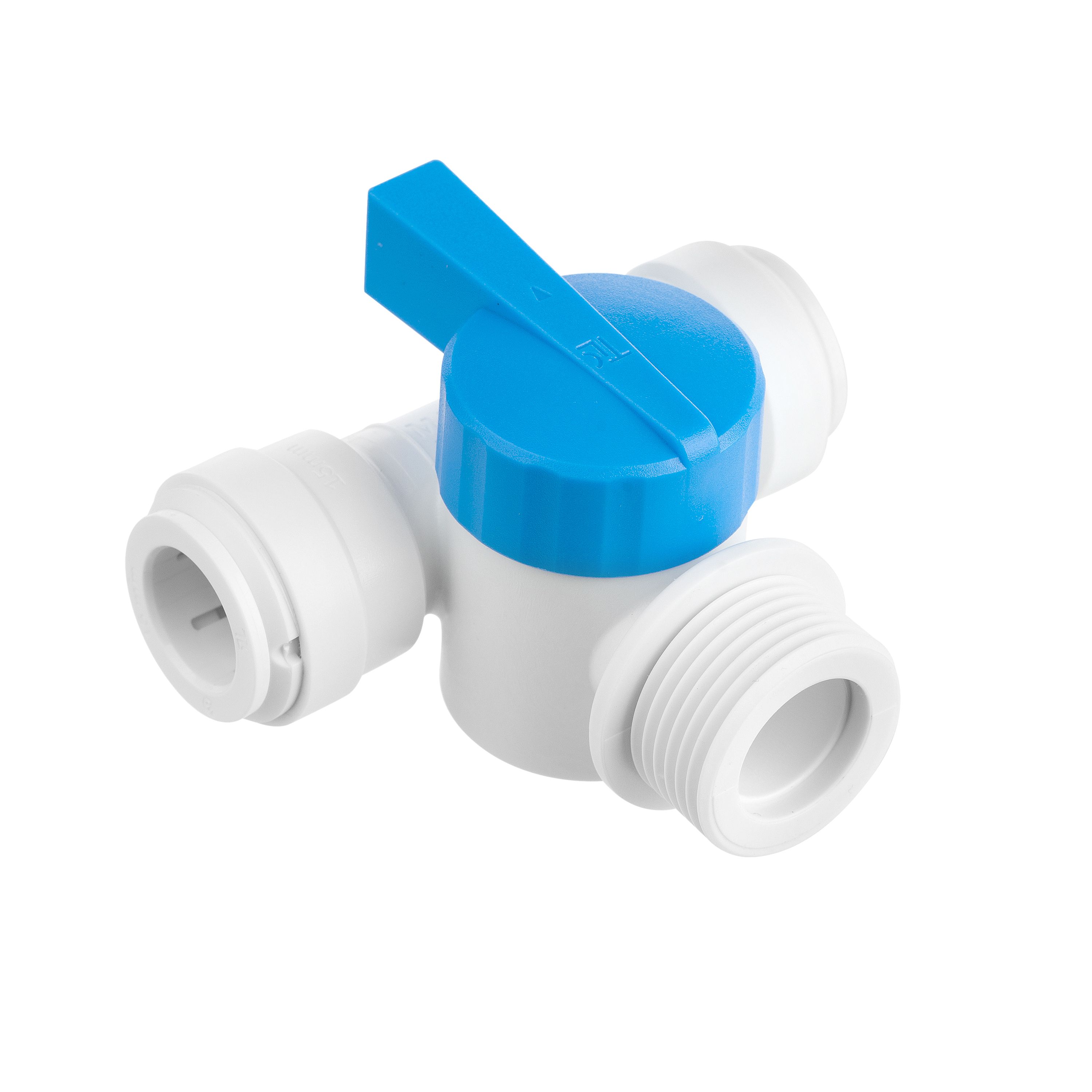 Flomasta White Push-fit Pipe tee (Dia)15mm x 15mm x 19mm