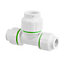 Flomasta White Push-fit Reducing Pipe tee (Dia)15mm x 15mm x 22mm