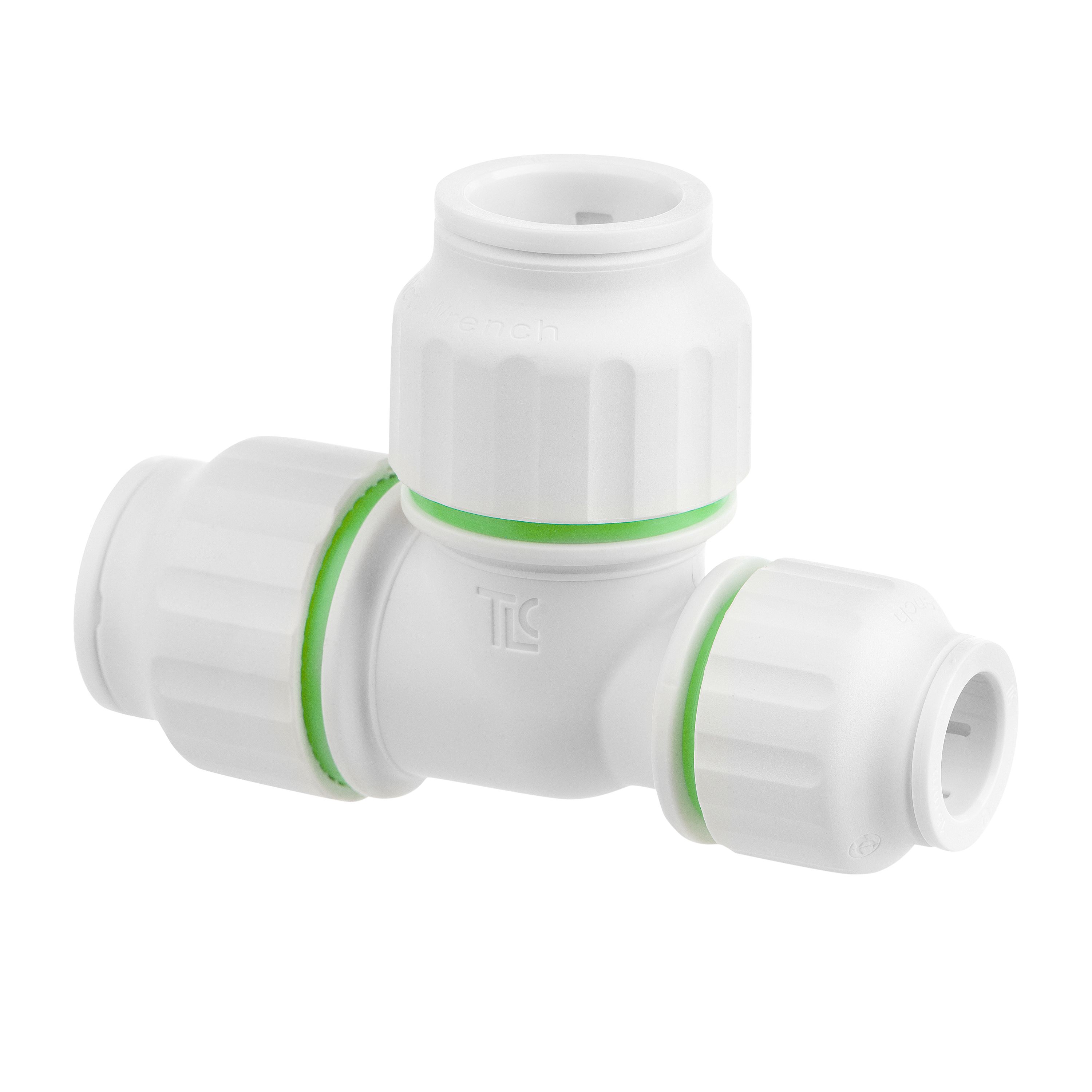Flomasta White Push-fit Reducing Pipe tee (Dia)22mm x 15mm x 22mm