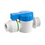 Flomasta White Push-fit Washing machine Washing machine tap, (Dia)15mm