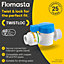 Flomasta White Push-fit Washing machine Washing machine tap, (Dia)15mm