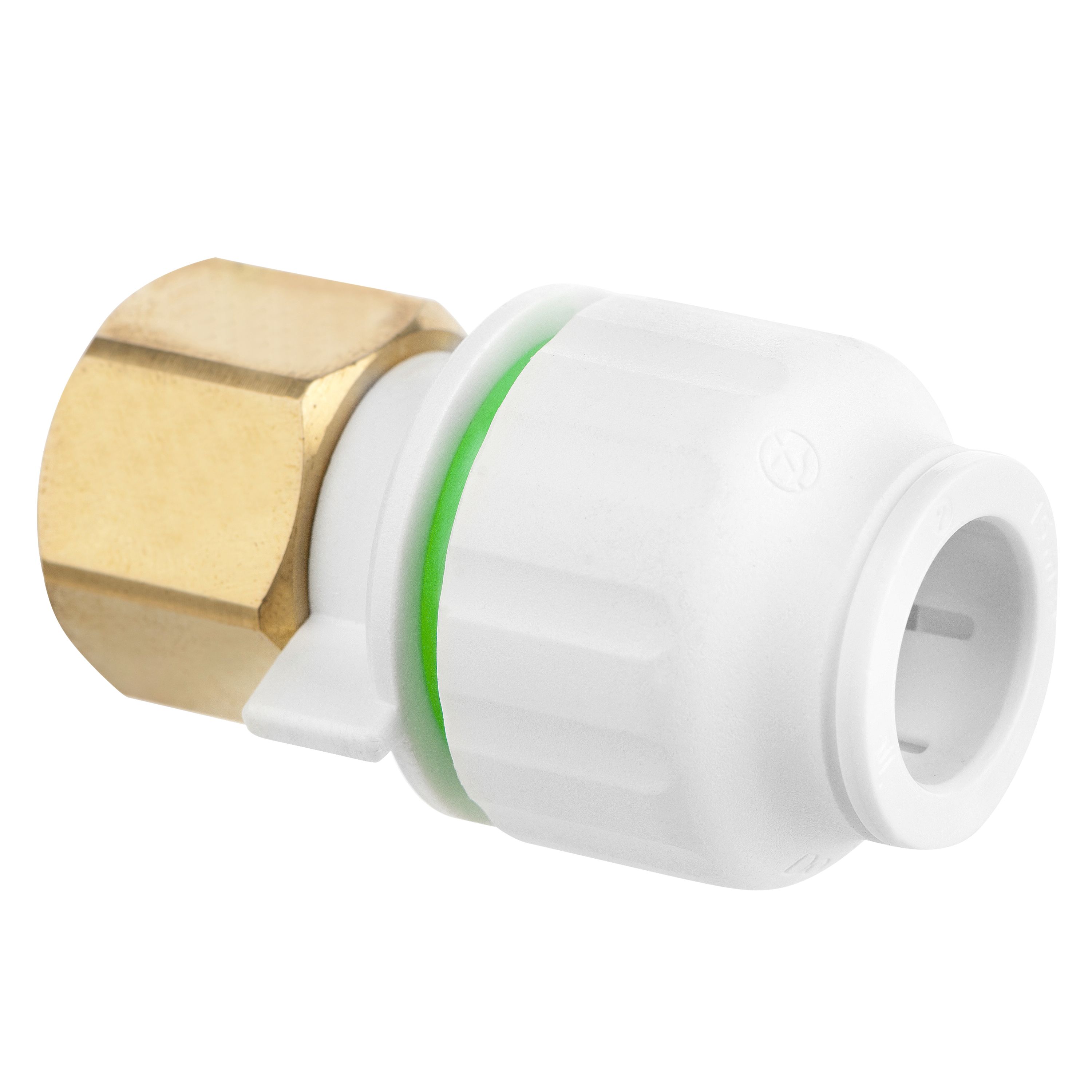 Flomasta White Reducing Pipe fitting adaptor, Pack of 2