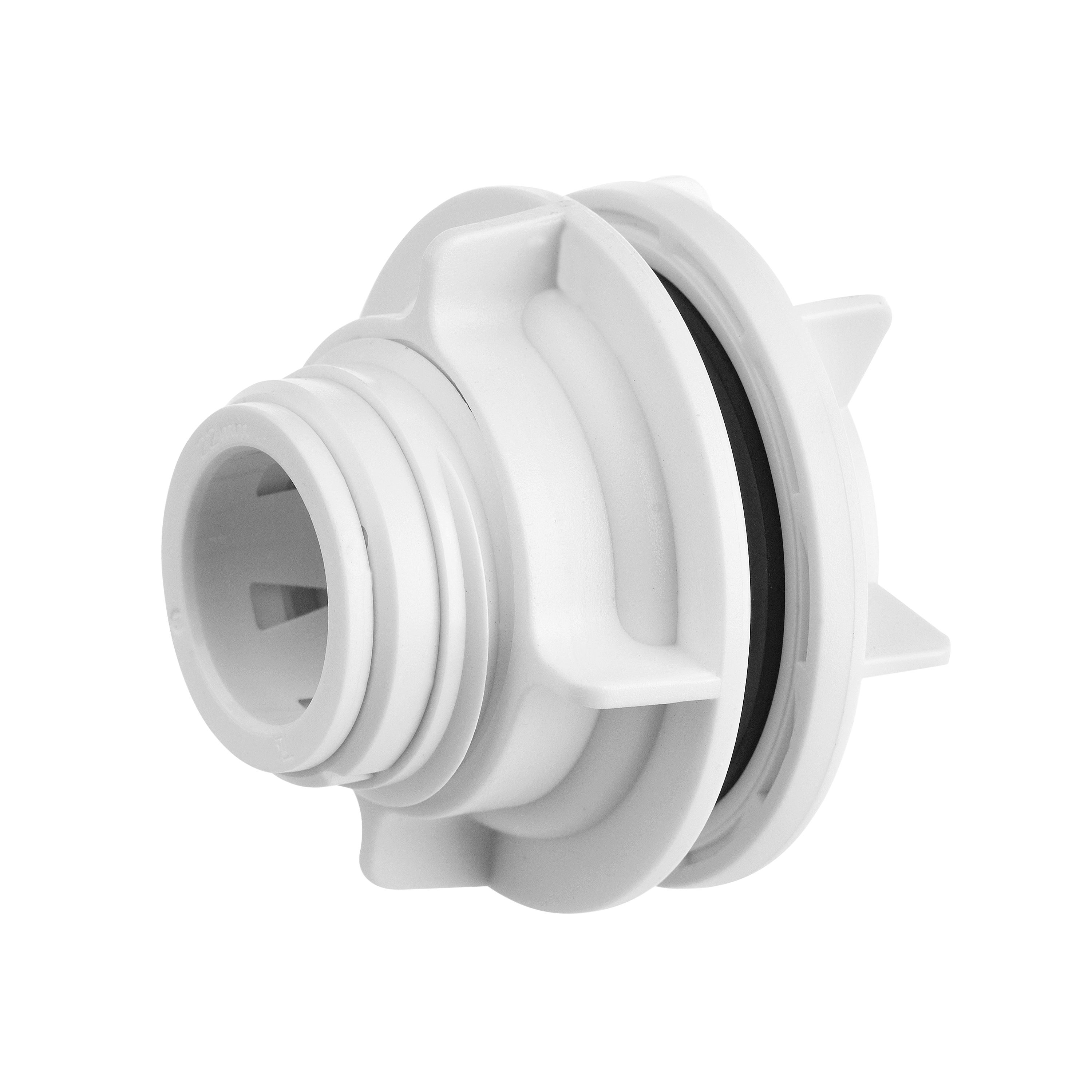 Flomasta White Reducing Pipe Tank coupler (Dia)60mm (L)50mm ¾" Pack of 1