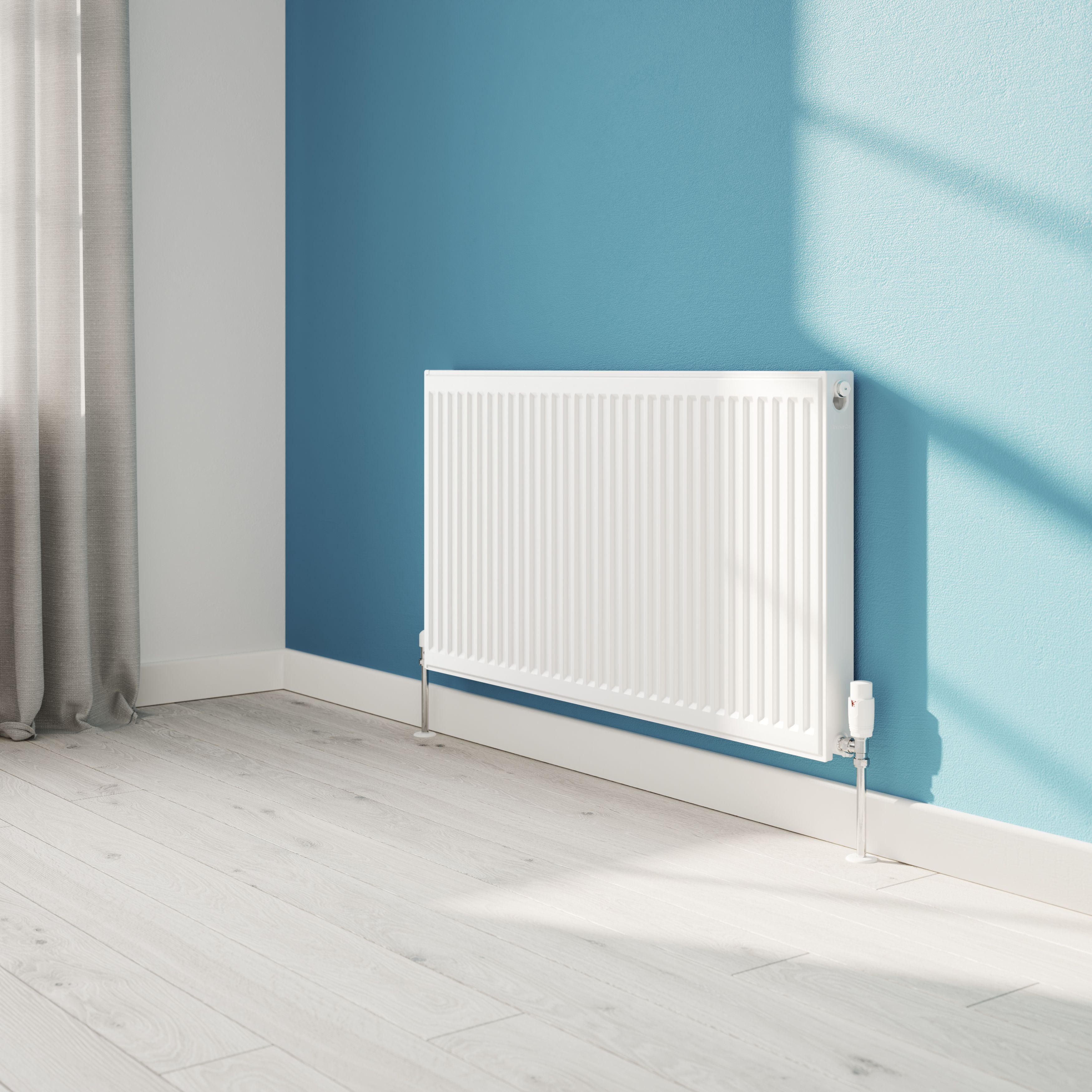 Flomasta White Type 21 Double Panel Radiator, (W)1100mm x (H)600mm