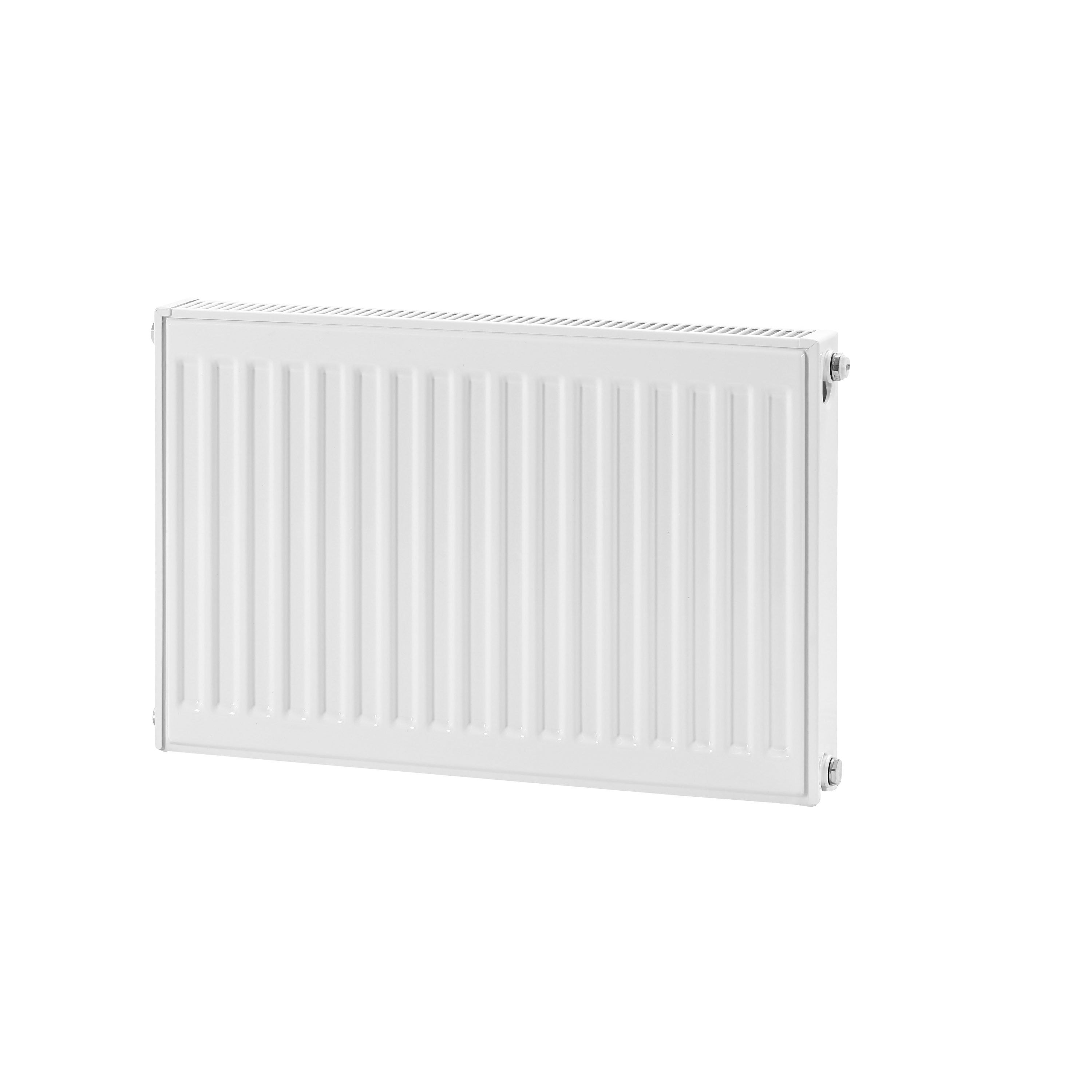 Flomasta White Type 21 Double Panel Radiator, (W)600mm x (H)400mm