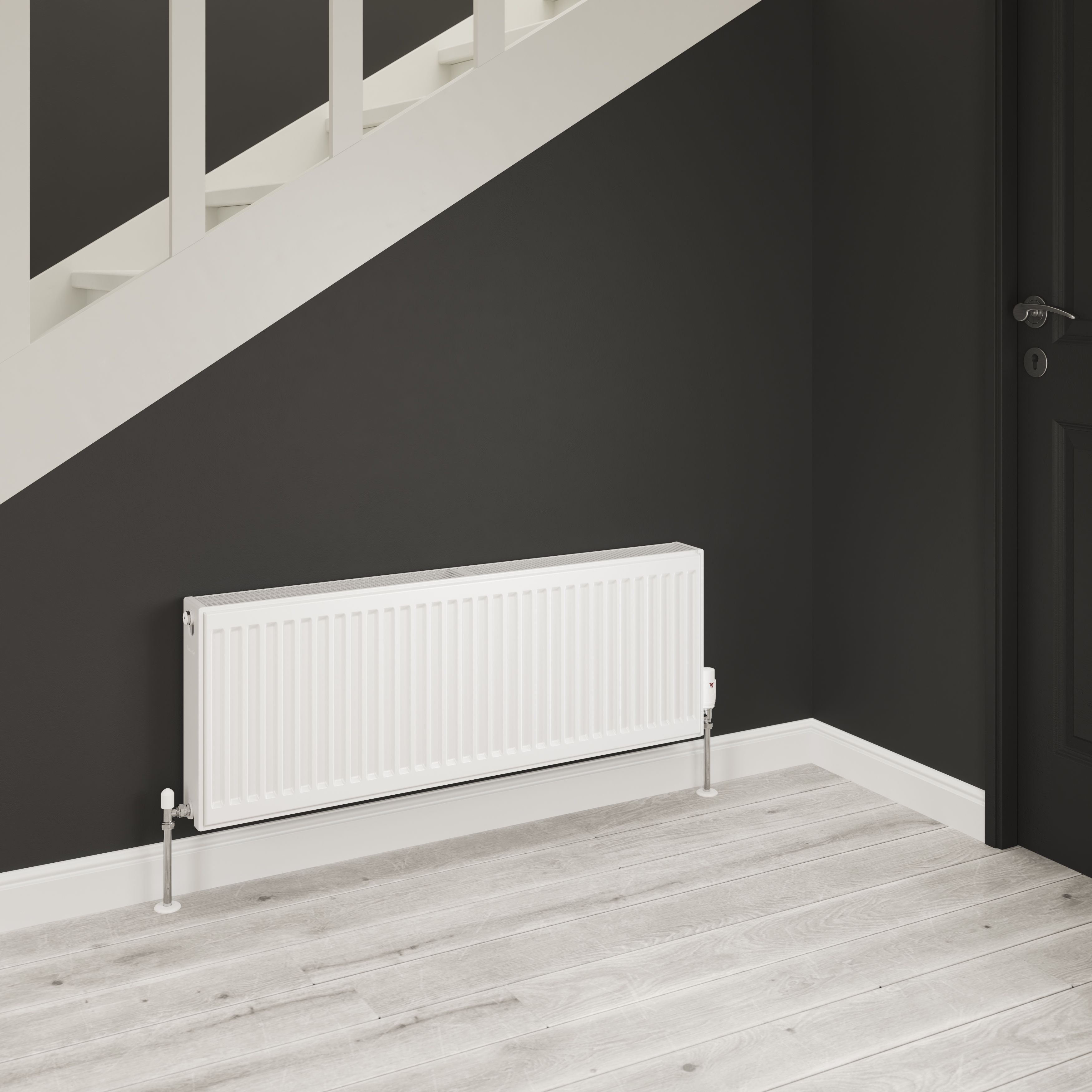 Flomasta White Type 22 Double Panel Radiator, (W)1100mm x (H)400mm