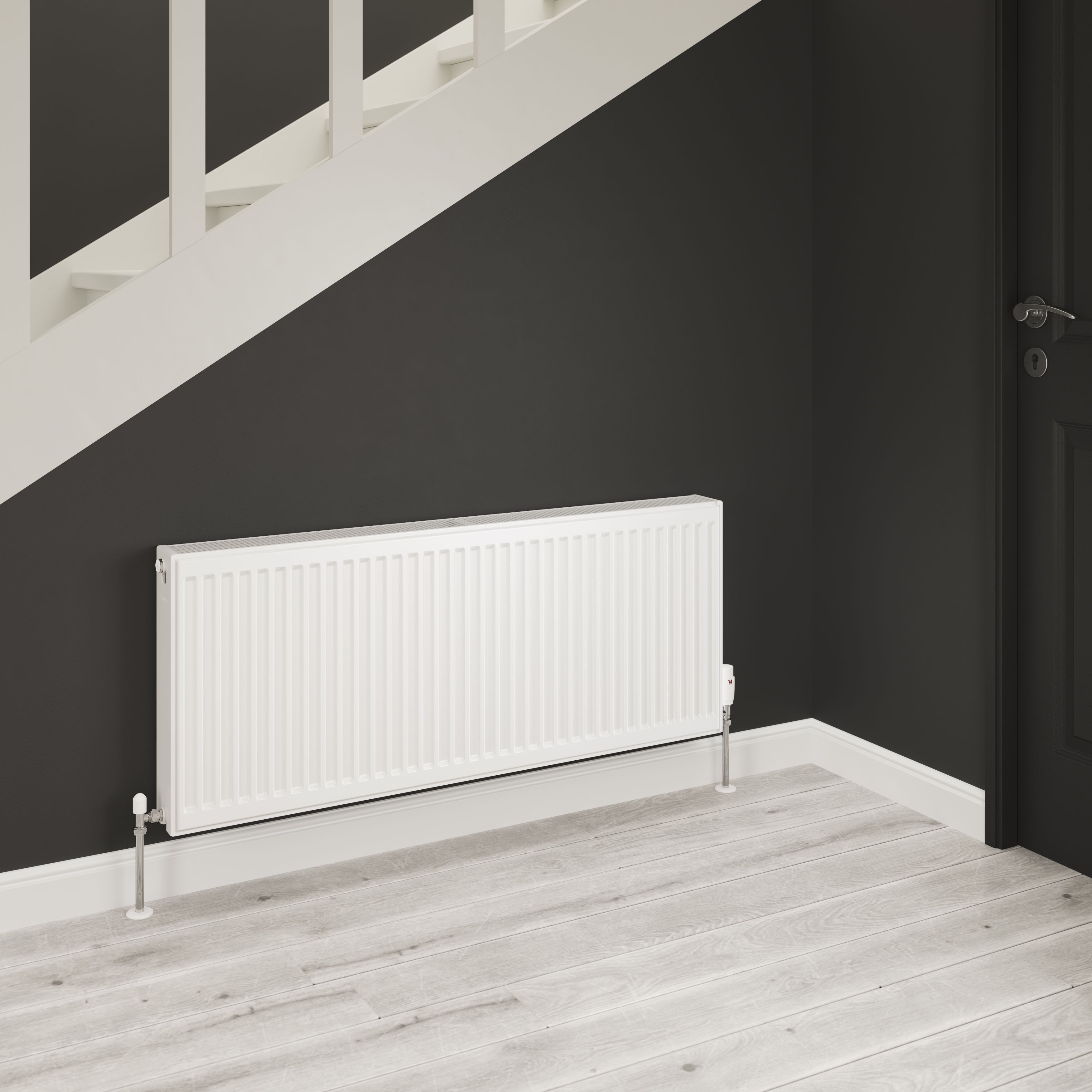 Flomasta White Type 22 Double Panel Radiator, (W)1200mm x (H)500mm