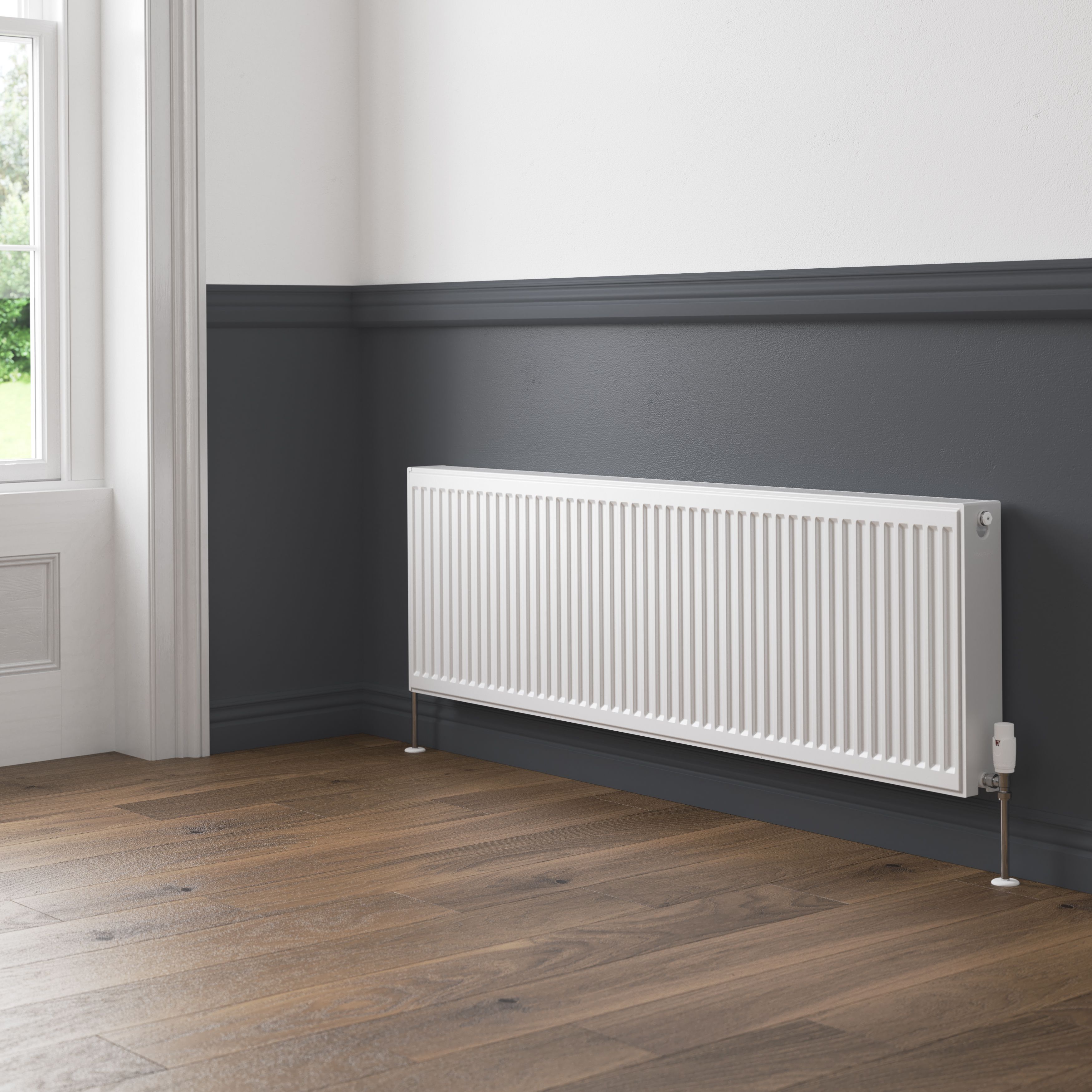 Flomasta White Type 22 Double Panel Radiator, (W)1600mm x (H)500mm