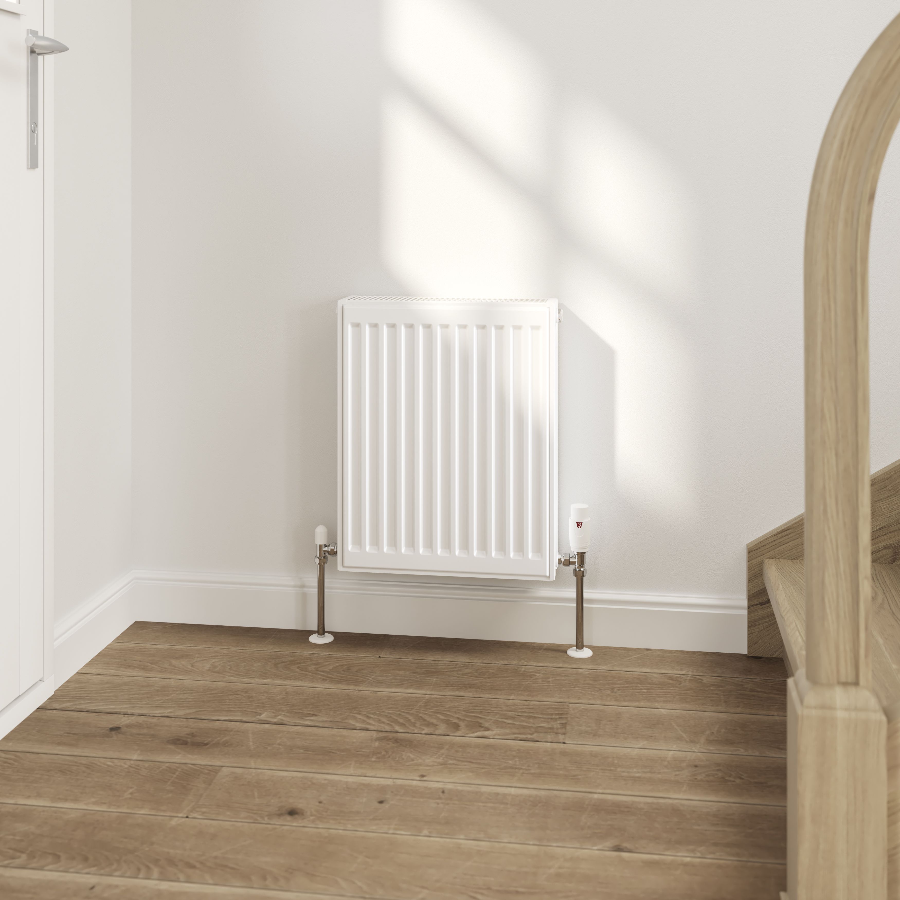 Flomasta White Type 22 Double Panel Radiator, (W)400mm x (H)500mm