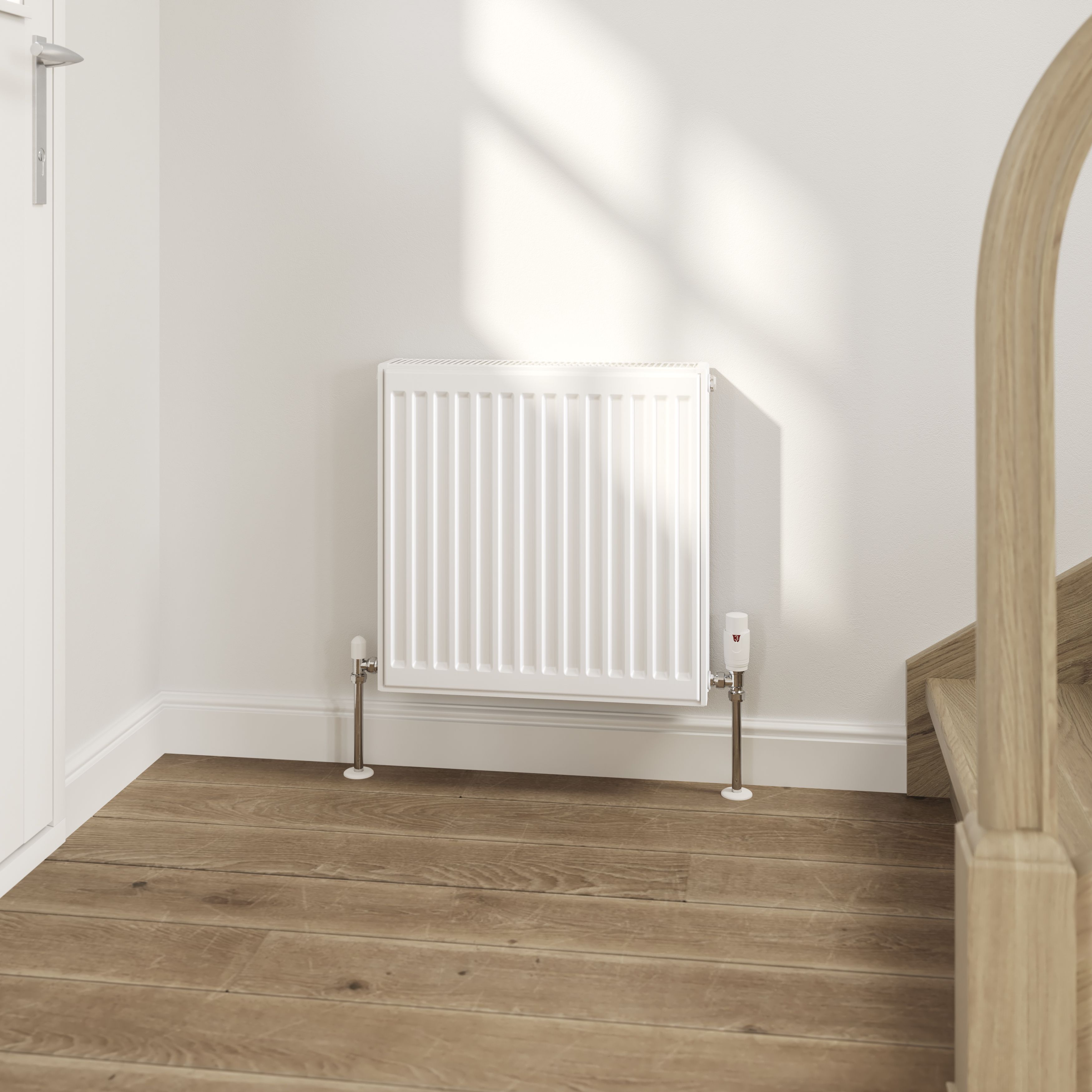 Flomasta White Type 22 Double Panel Radiator, (W)500mm x (H)500mm
