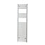 Flomasta, White Vertical Curved Towel radiator (W)450mm x (H)1600mm