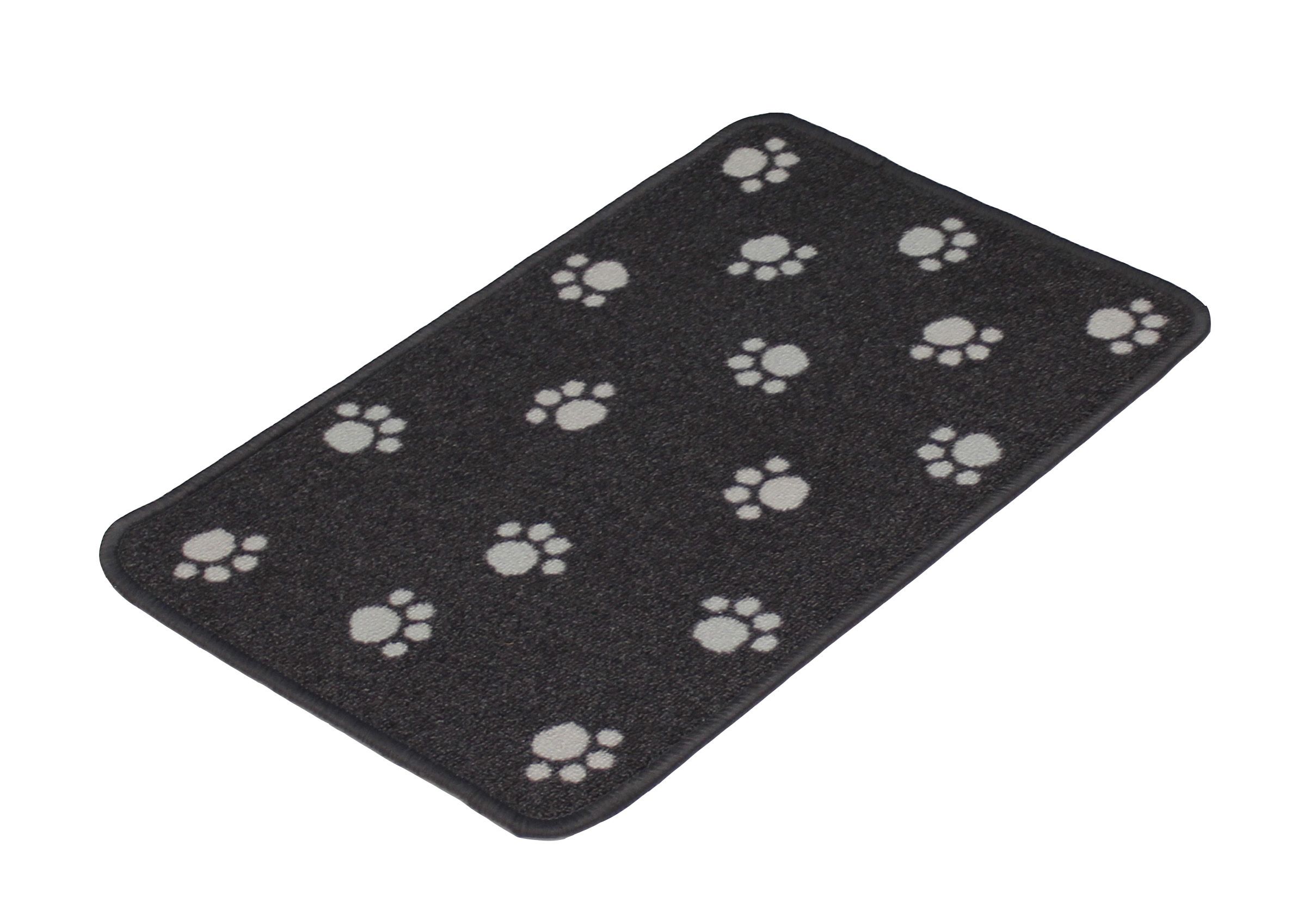 Flooring Grey Pawprints Door mat, 60cm x 40cm