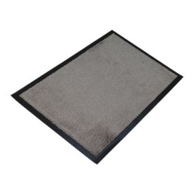 Flooring Grey Plain Barrier mat, 80cm x 50cm