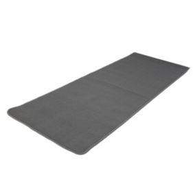 Flooring Grey Plain Door mat, 150cm x 57cm