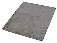 Flooring Grey Plain Door mat, 80cm x 66cm